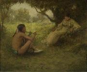 Eanger Irving Couse Lovers  Indian Love Song Spain oil painting artist